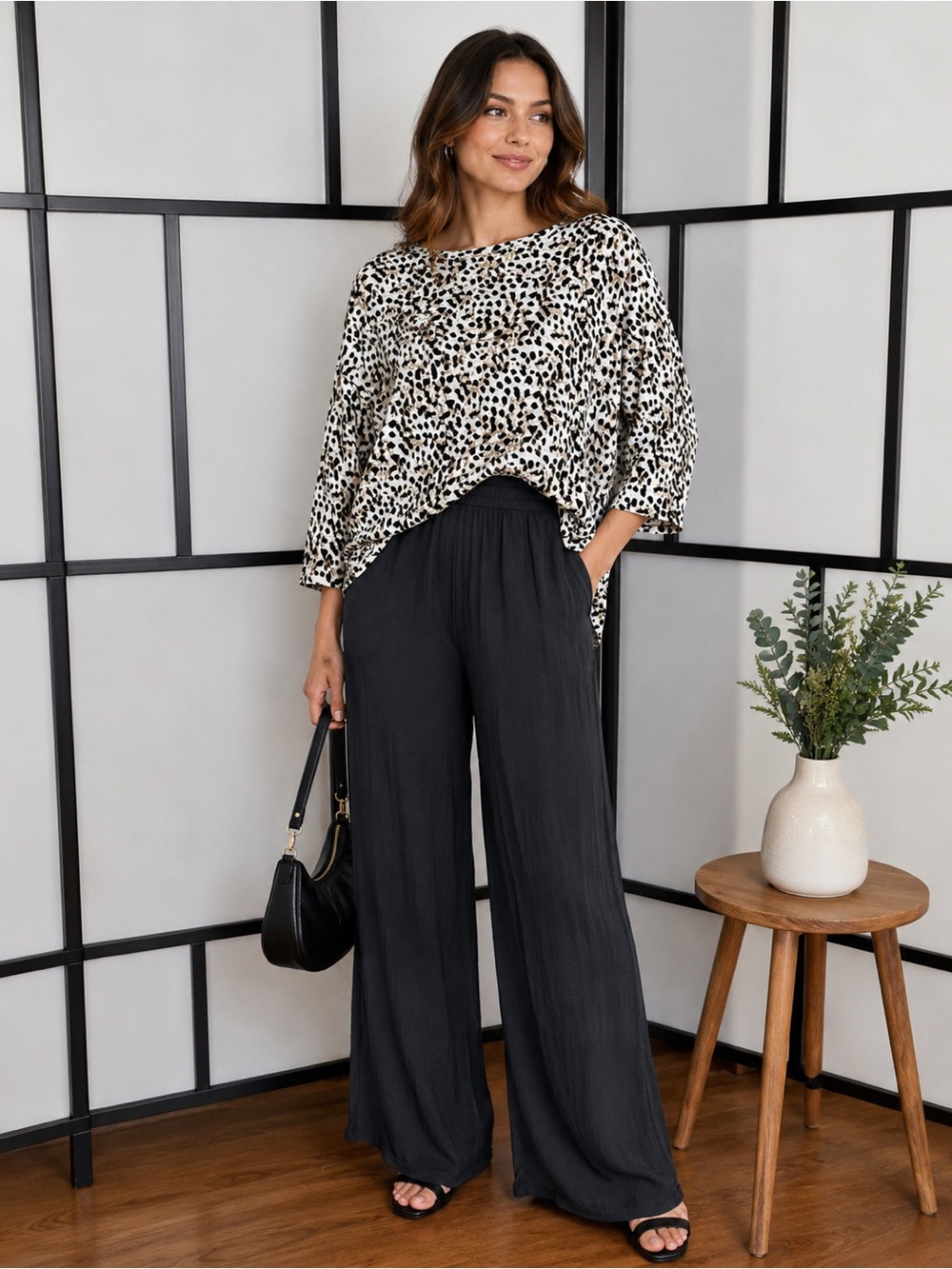 Philosophy Republic Clothing Black Wide Leg Pants – XS